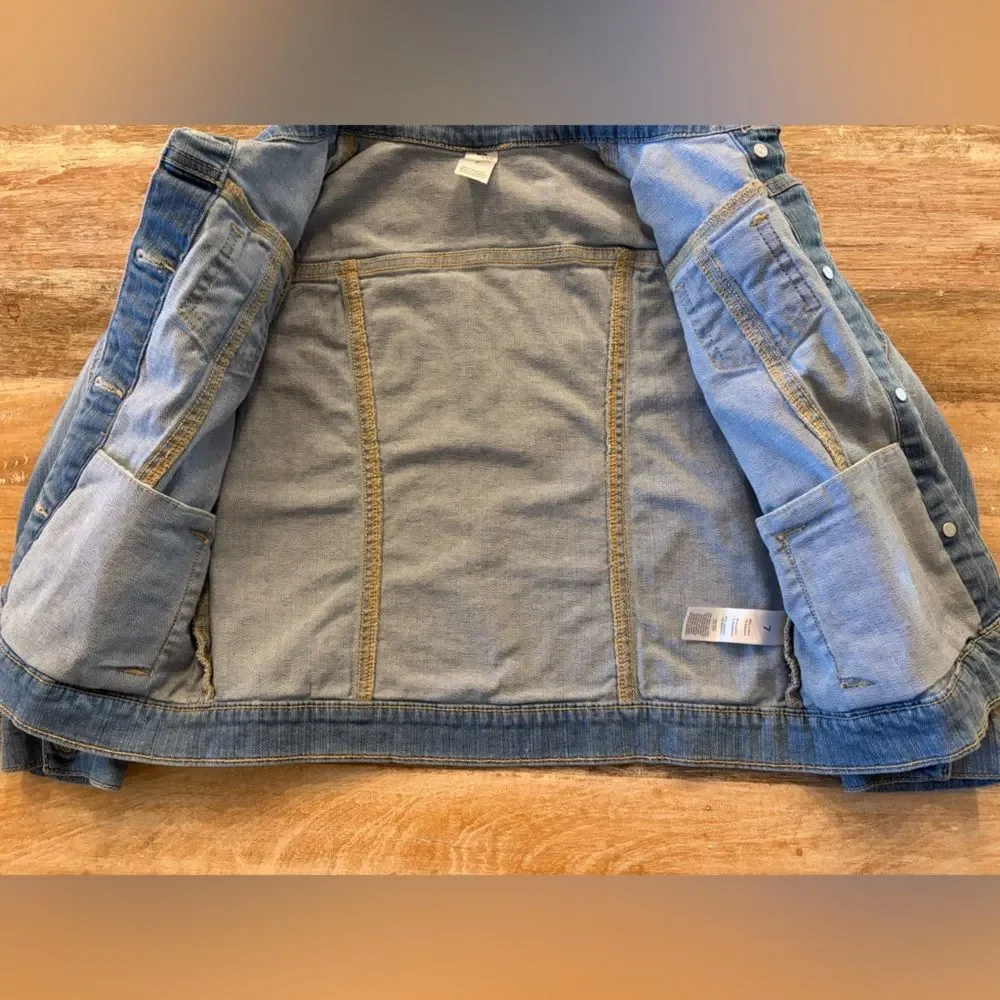Carter's Denim Jean Jacket‎ Kids Size 7 Light Blue Classic Unisex Fall